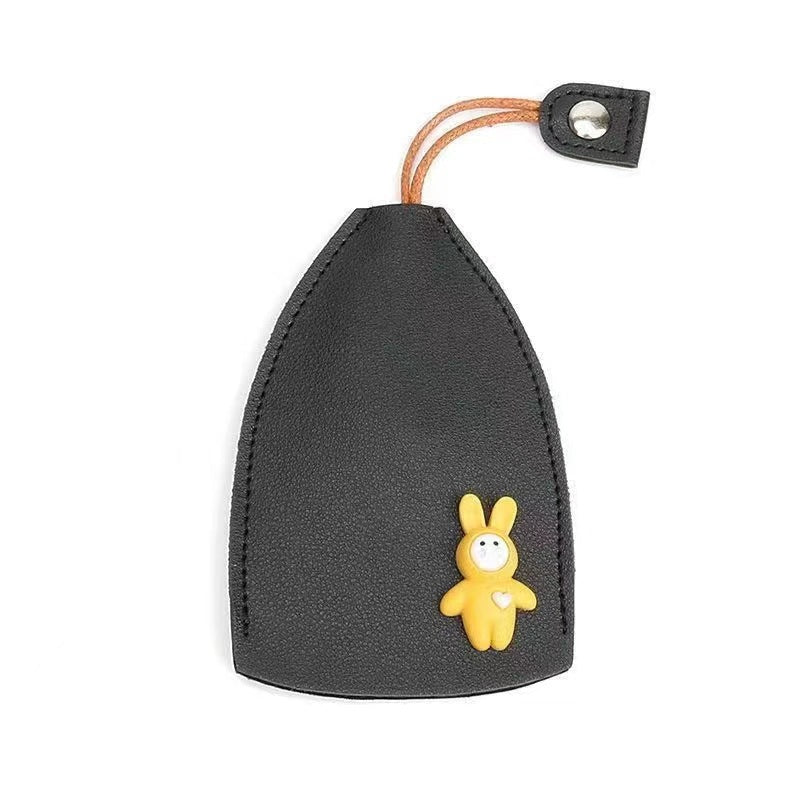 Cute Cartoon Pull-out Key Case, Portable Leather Car Key Holder, Quick Pull Design Anti-Scratch Key Pouch, Kawaii Key Bag for Women Gift