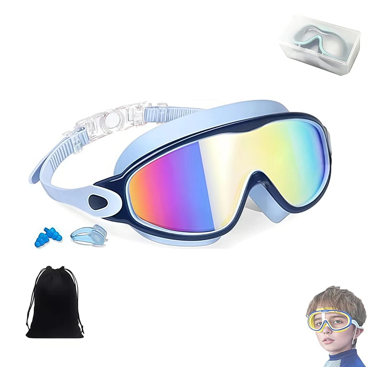 🏊 Kids Swim Goggles  | 💦 Anti-Fog ☀️ UV Protection