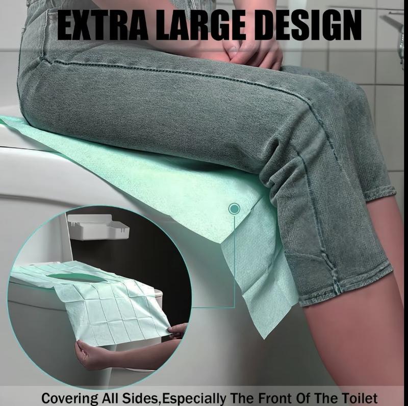20‑Pack Disposable Individually Wrapped Toilet Seat Covers for Travel & Public Restrooms