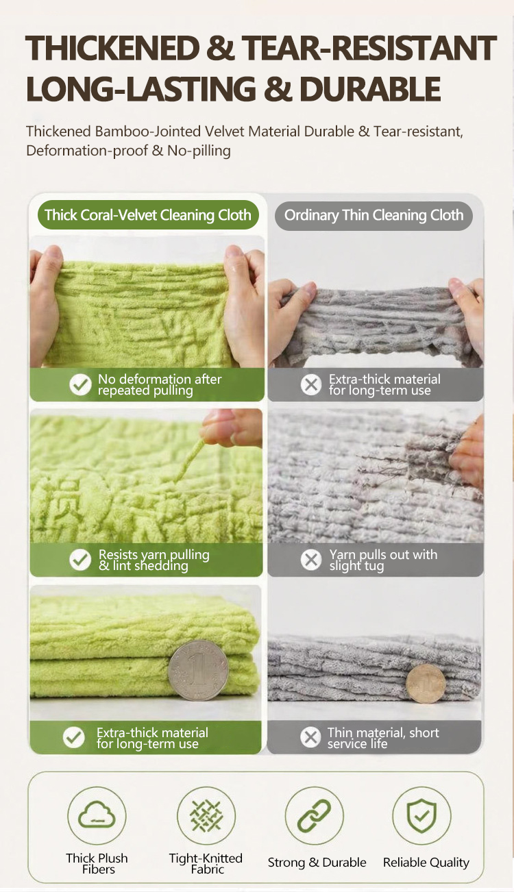 20 PCS Tearable Antibacterial Cleaning Cloths, 10A-Grade Reusable Wet/Dry Lint-Free Rags, Streak-Free Scrubbing Towels for Kitchen, Car, Glass & Electronics