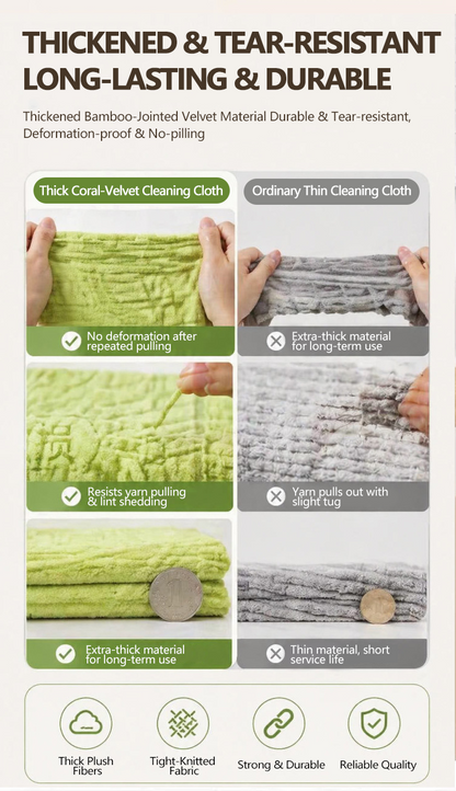 20 PCS Tearable Antibacterial Cleaning Cloths, 10A-Grade Reusable Wet/Dry Lint-Free Rags, Streak-Free Scrubbing Towels for Kitchen, Car, Glass & Electronics