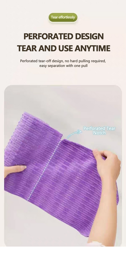 20 PCS Tearable Antibacterial Cleaning Cloths, 10A-Grade Reusable Wet/Dry Lint-Free Rags, Streak-Free Scrubbing Towels for Kitchen, Car, Glass & Electronics