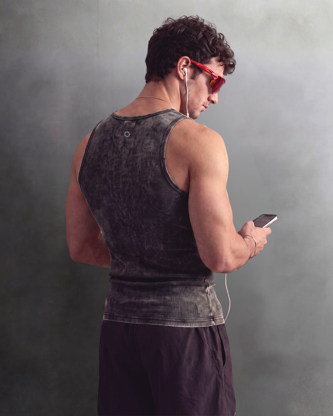 Premium Ultra-Soft Cotton Acid Wash Fitted Tank 2 Pack