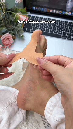 Cut Bunion Corrector Kinesiology Tape– Elastic, Breathable & Hypoallergenic Latex-Free Toe Support Strips