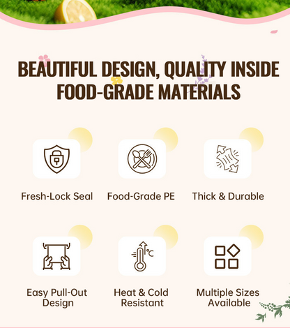 Keep Food Fresh Longer, Waste Less Every Day ! The smart storage solution for a cleaner refrigerator and fresher ingredients.