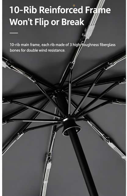 Automatic Folding Umbrella, 1 Count/60pcs Portable Rain Umbrella with Loop Buckle, Windproof & Waterproof Umbrella for Men & Women