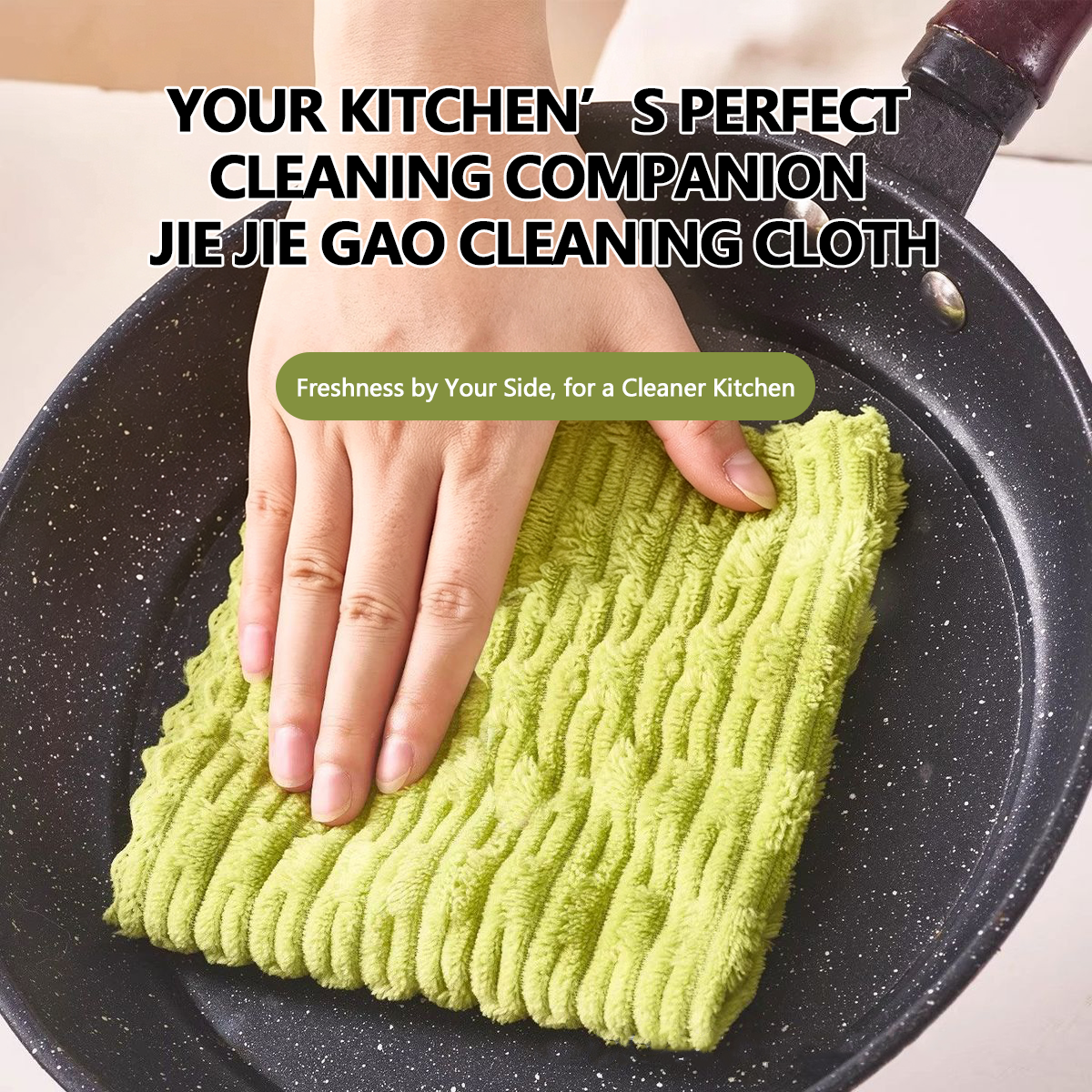 20 PCS Tearable Antibacterial Cleaning Cloths, 10A-Grade Reusable Wet/Dry Lint-Free Rags, Streak-Free Scrubbing Towels for Kitchen, Car, Glass & Electronics