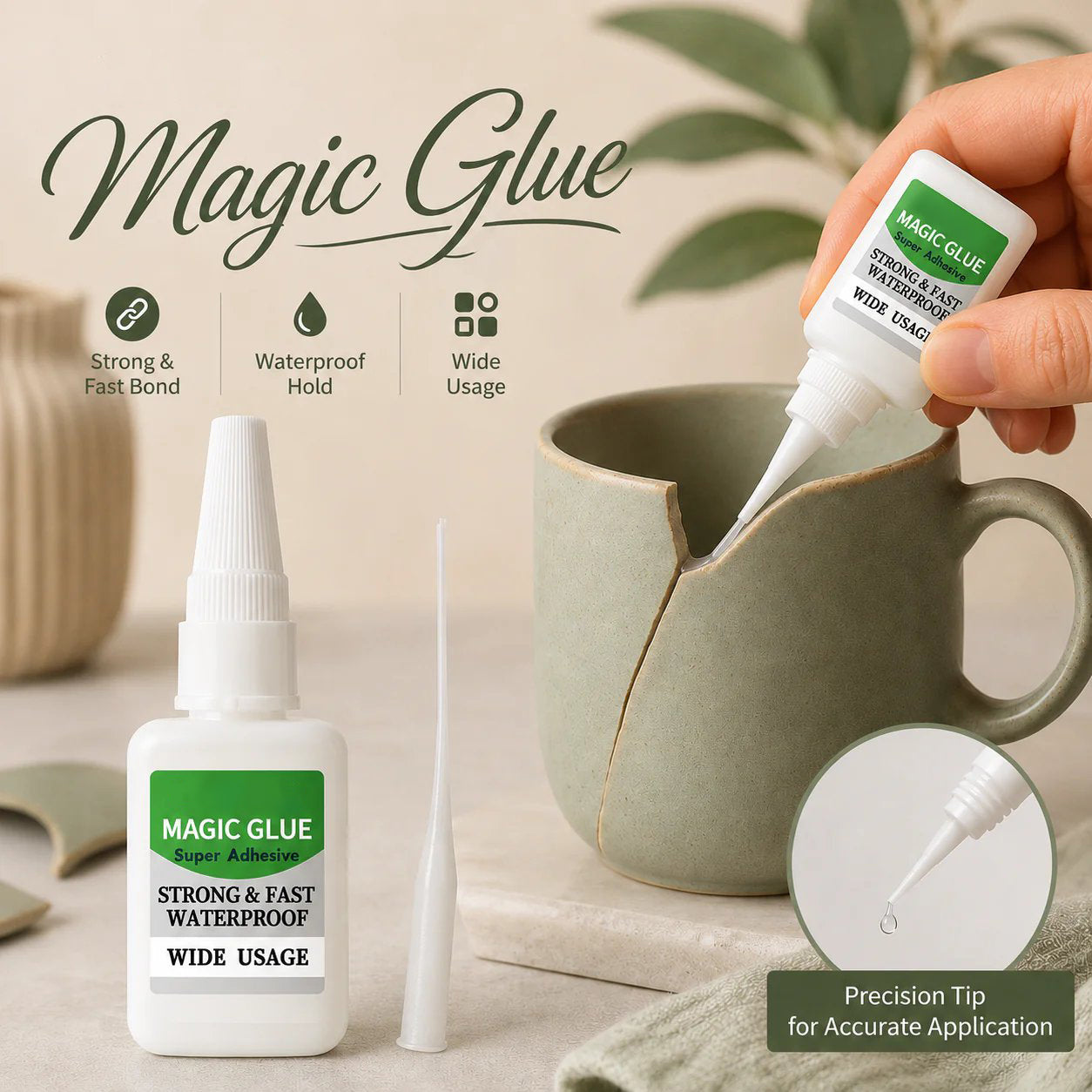 🔥Last Day 🔥 1 SET 4PCS Fast-Setting CA Glue Kit – Industrial Strength Instant Bond