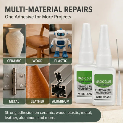 🔥Last Day 🔥 1 SET 4PCS Fast-Setting CA Glue Kit – Industrial Strength Instant Bond