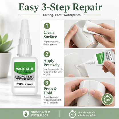 🔥Last Day 🔥 1 SET 4PCS Fast-Setting CA Glue Kit – Industrial Strength Instant Bond