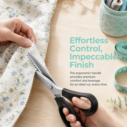 Stainless Steel Zig Zag Scissors with Serrated Teeth - Perfect for DIY Crafts