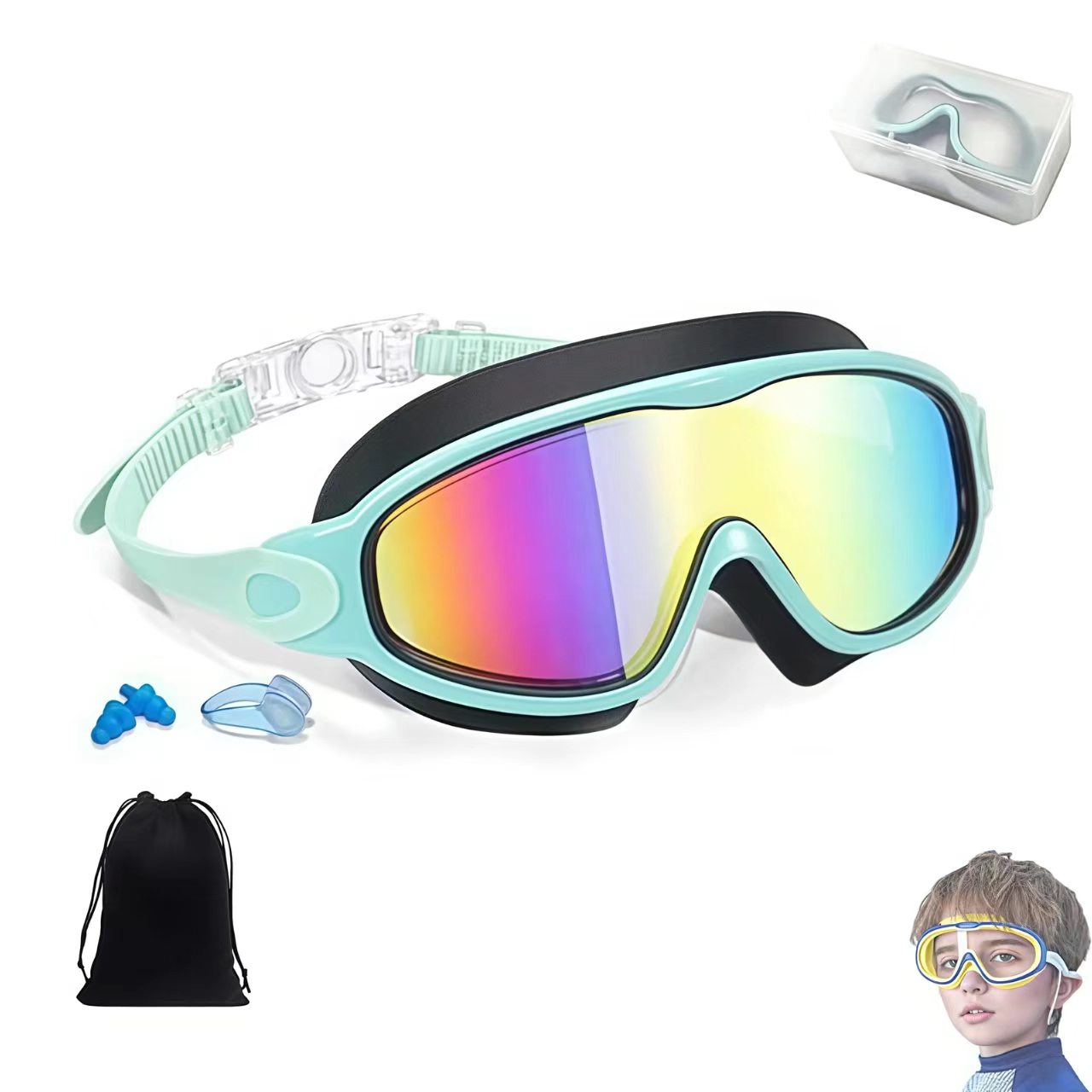 🏊 Kids Swim Goggles  | 💦 Anti-Fog ☀️ UV Protection
