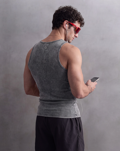 Premium Ultra-Soft Cotton Acid Wash Fitted Tank 2 Pack