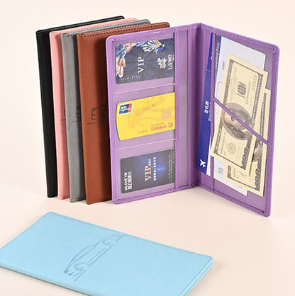 Car Registration & Insurance Card Holder, Magnetic Closure Vehicle Organizer, Car Essential Document Wallet