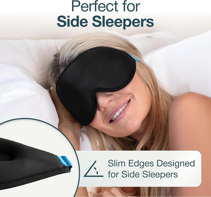 3D Blackout Sleep Mask - Lightweight Sleep Mask,Calming Eye Mask for Deep Sleep