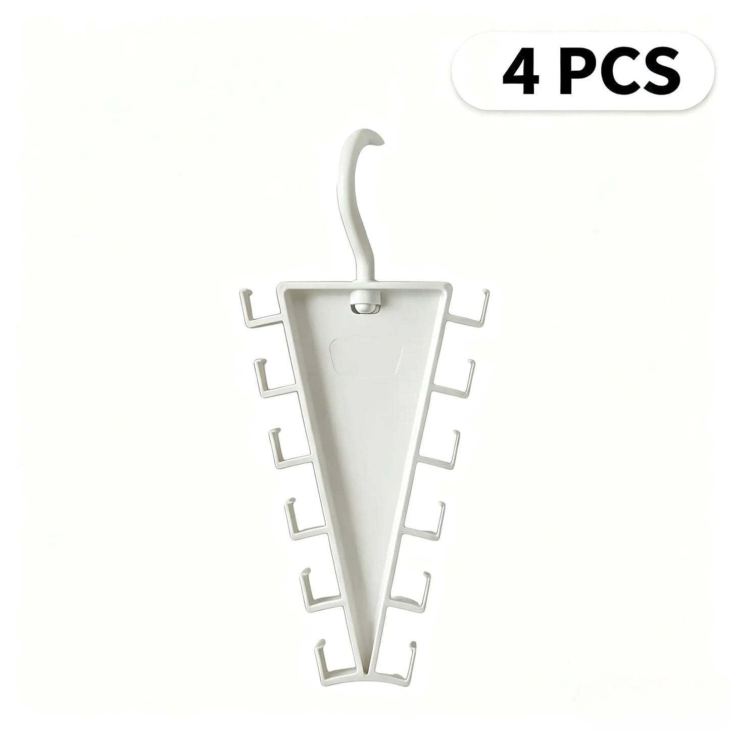 V-Shaped Double-Sided Closet Organizer Hanger – 360° Rotatable Space-Saving Rack with 12 Hooks
