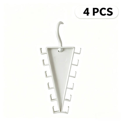 V-Shaped Double-Sided Closet Organizer Hanger – 360° Rotatable Space-Saving Rack with 12 Hooks