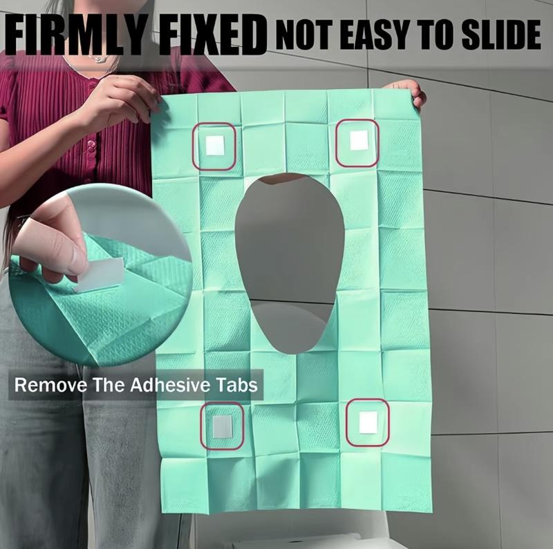 20‑Pack Disposable Individually Wrapped Toilet Seat Covers for Travel & Public Restrooms