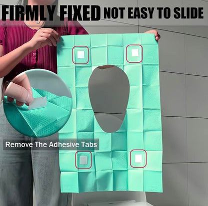 20‑Pack Disposable Individually Wrapped Toilet Seat Covers for Travel & Public Restrooms