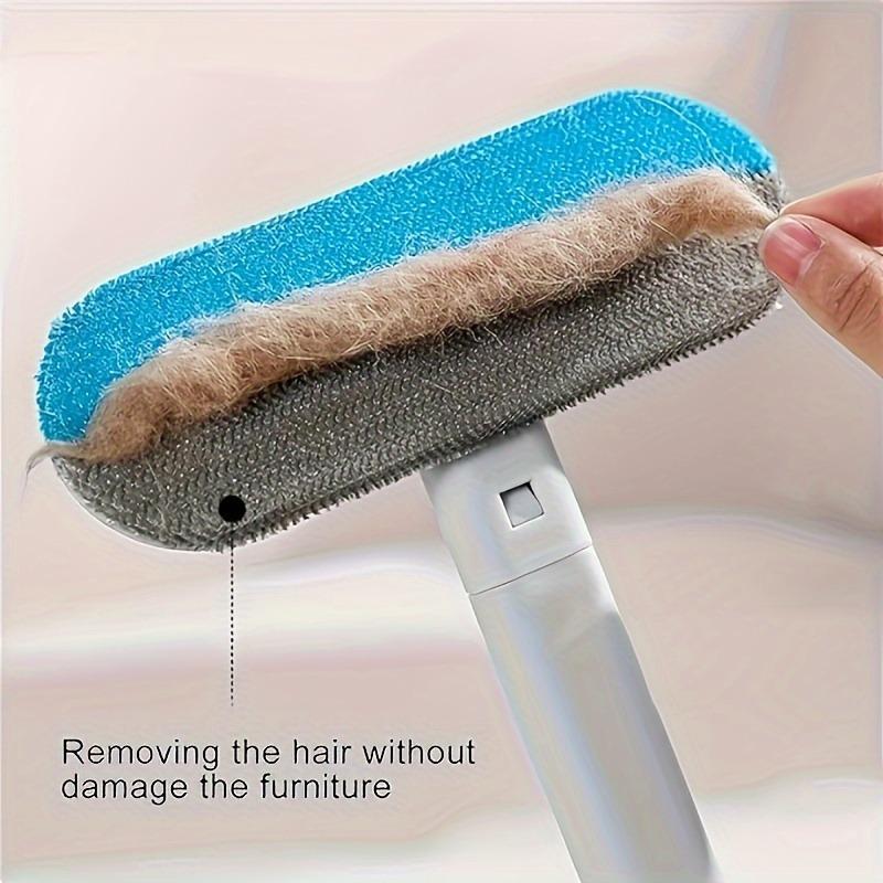 Upgraded Reusable Pet Hair Remover Brush – Extra-Long Handle Lint Cleaner for Dog & Cat Hair