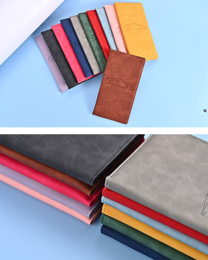 Car Registration & Insurance Card Holder, Magnetic Closure Vehicle Organizer, Car Essential Document Wallet