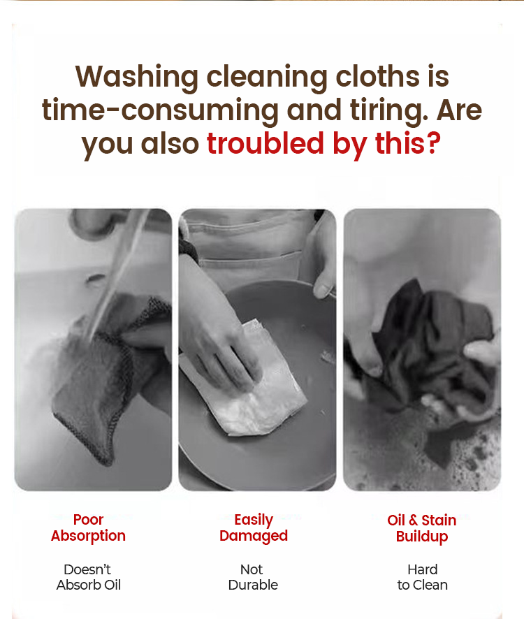 20 PCS Tearable Antibacterial Cleaning Cloths, 10A-Grade Reusable Wet/Dry Lint-Free Rags, Streak-Free Scrubbing Towels for Kitchen, Car, Glass & Electronics