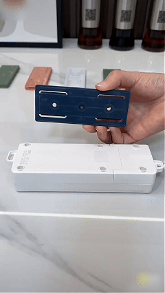 Adhesive Punch-Free Socket Holder, Self Adhesive Desktop Socket Fixer, Power Strip Holder Wall Mount with Cable Organizer Clips
