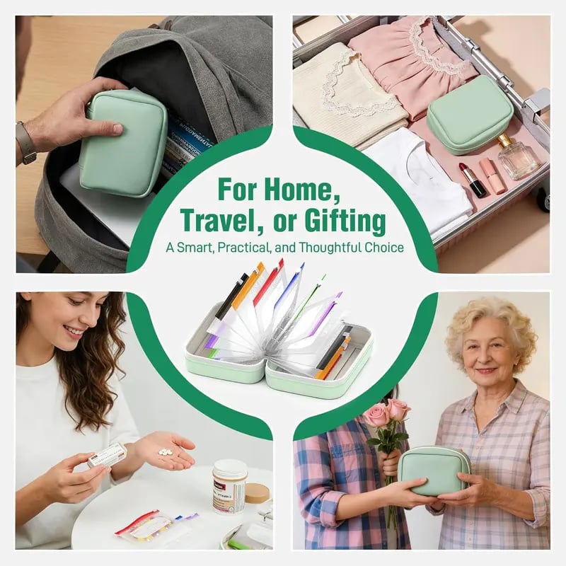 🏆 Last Day Special Price  ! 💊 Waterproof Pill Pouch Set – 7 to 14 Days of Meds & Vitamins💧Waterproof & Crush-Resistant Shell