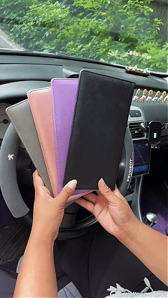 Car Registration & Insurance Card Holder, Magnetic Closure Vehicle Organizer, Car Essential Document Wallet