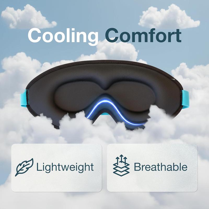 3D Blackout Sleep Mask - Lightweight Sleep Mask,Calming Eye Mask for Deep Sleep