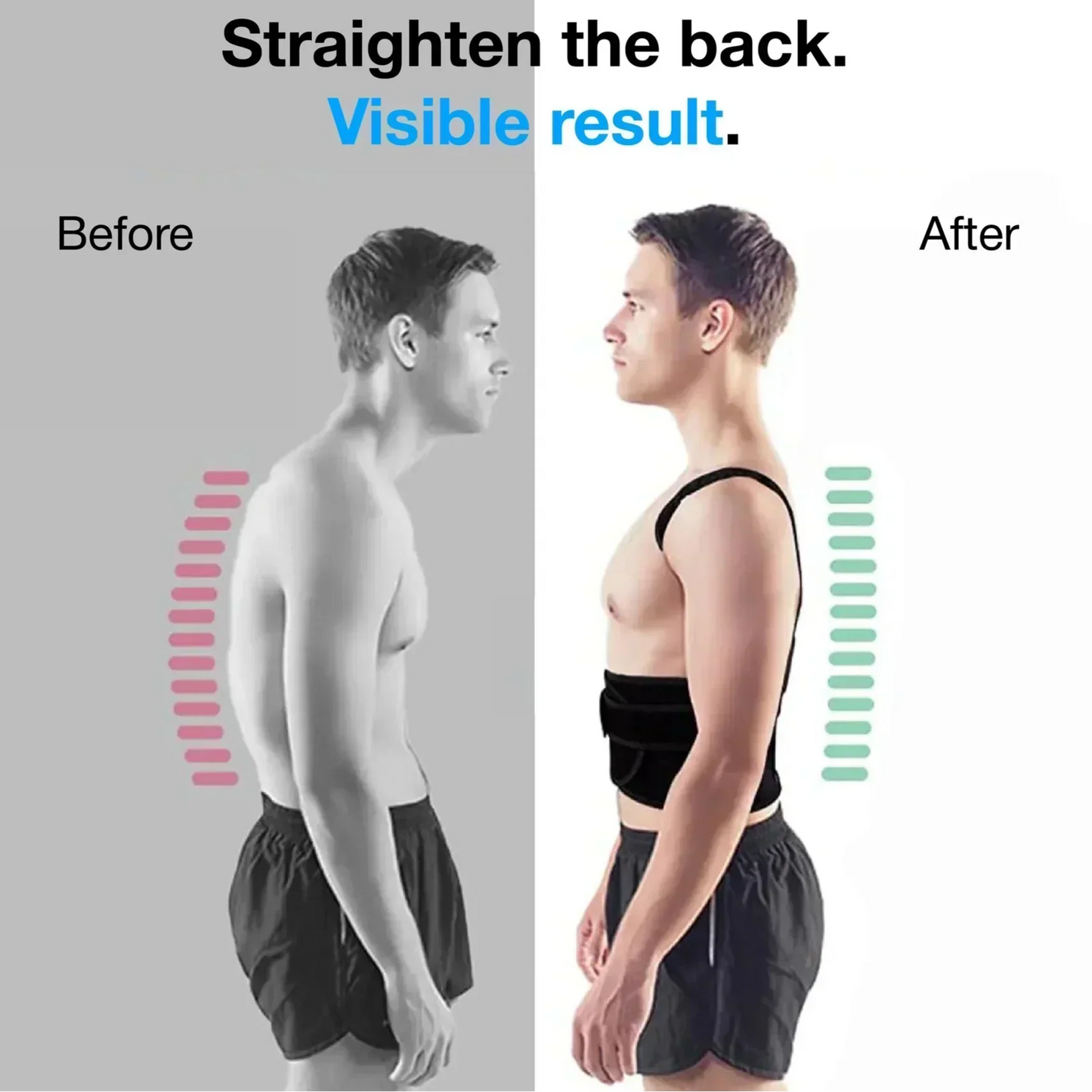 👦HZA™ - THE ORIGINAL BACK HERO👧 Adjustable Back Posture Corrector with Firm Support for Men & Women