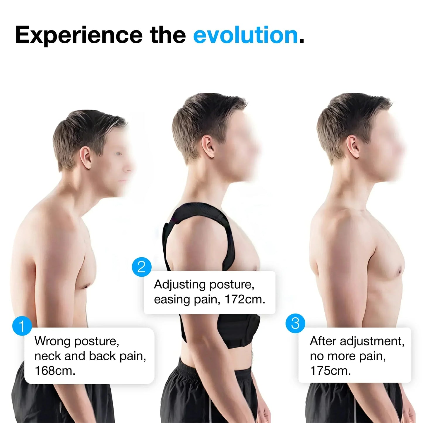 👦HZA™ - THE ORIGINAL BACK HERO👧 Adjustable Back Posture Corrector with Firm Support for Men & Women