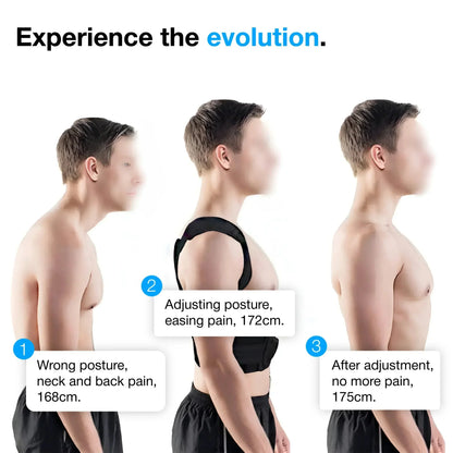 👦HZA™ - THE ORIGINAL BACK HERO👧 Adjustable Back Posture Corrector with Firm Support for Men & Women