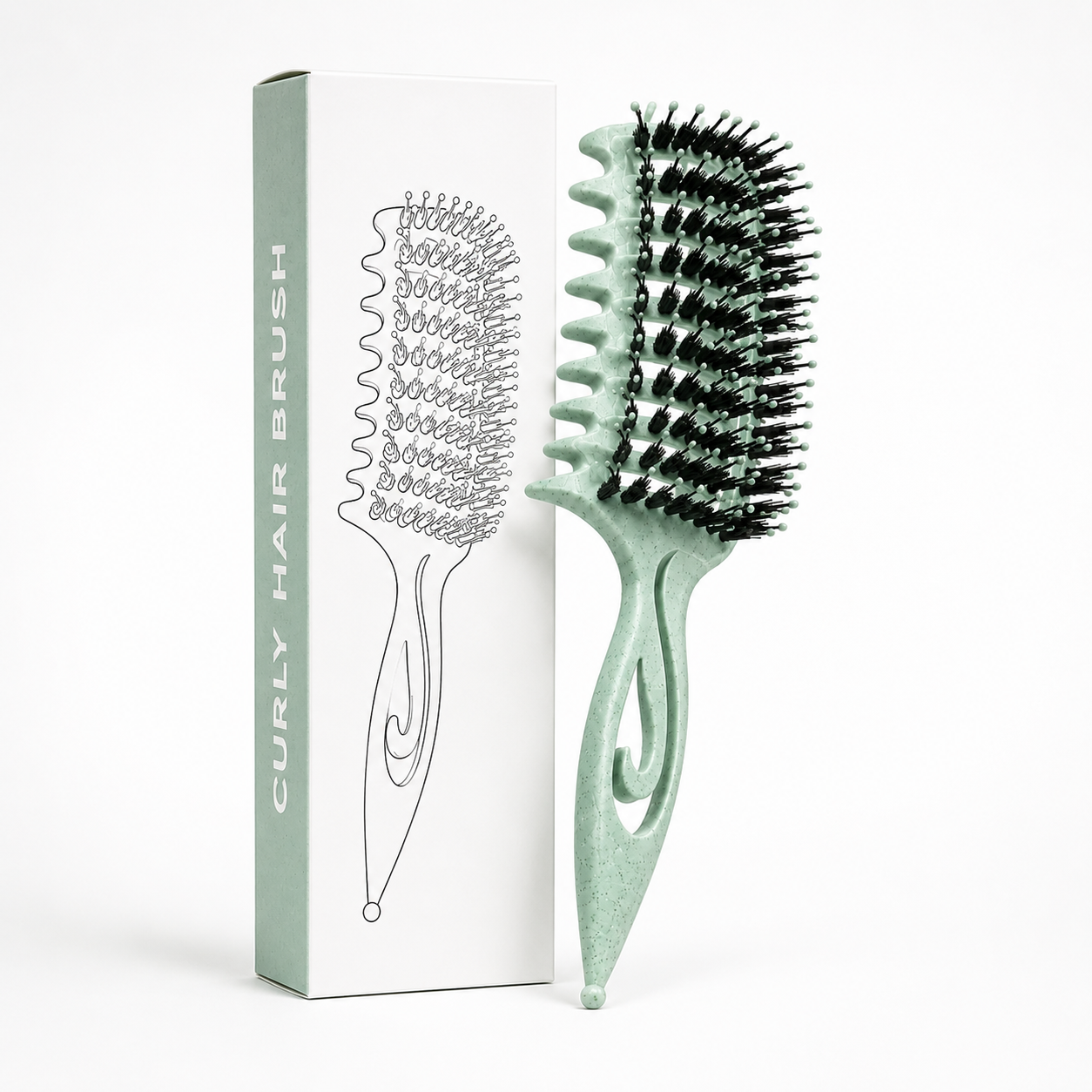 2026 Curl Defining Brush, Detangling Styling Comb for All Curl Types, Wet & Dry Use