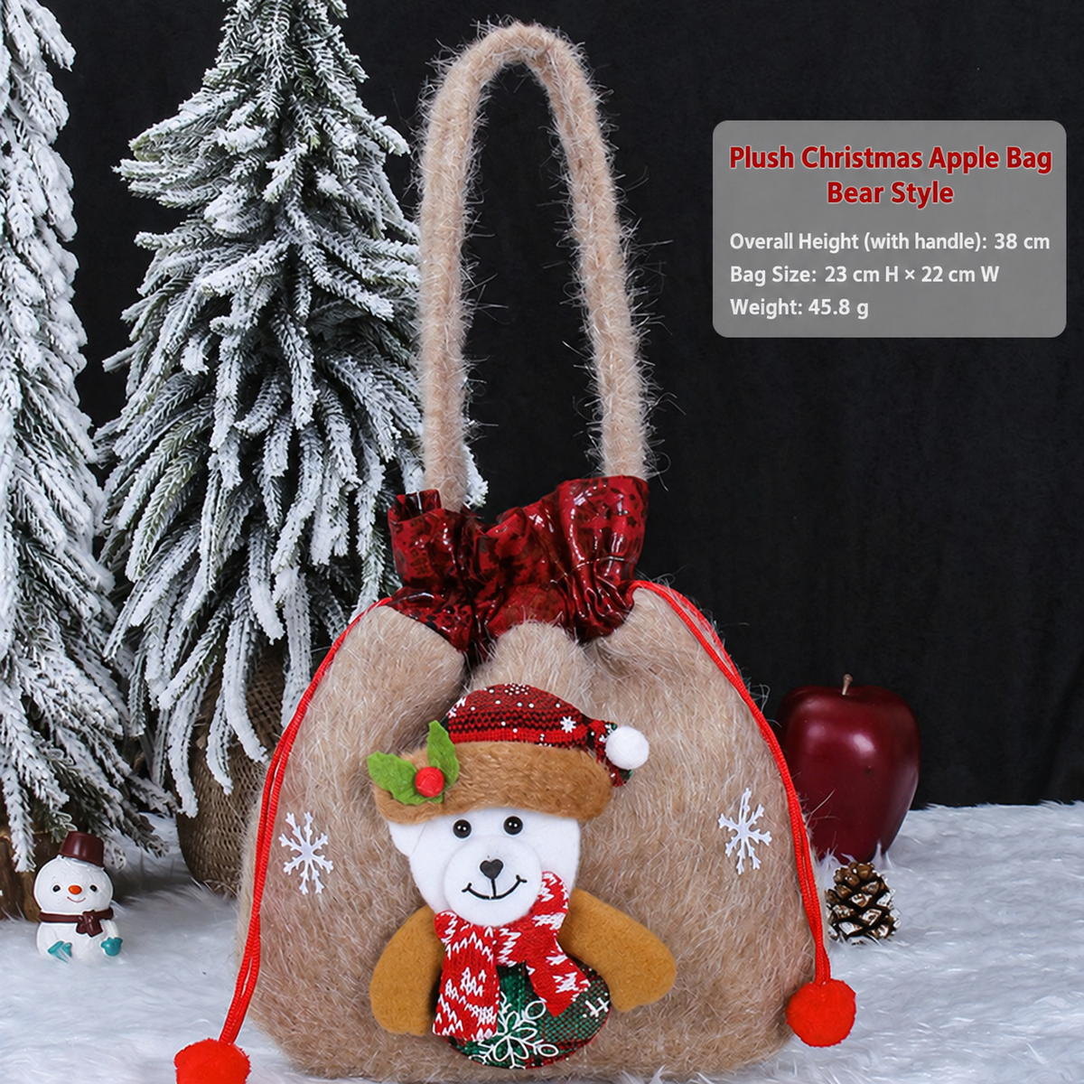 Christmas Apple Bag Children's Gift Bag Kindergarten Candy Bag Christmas Eve Apple Packaging Gift Box