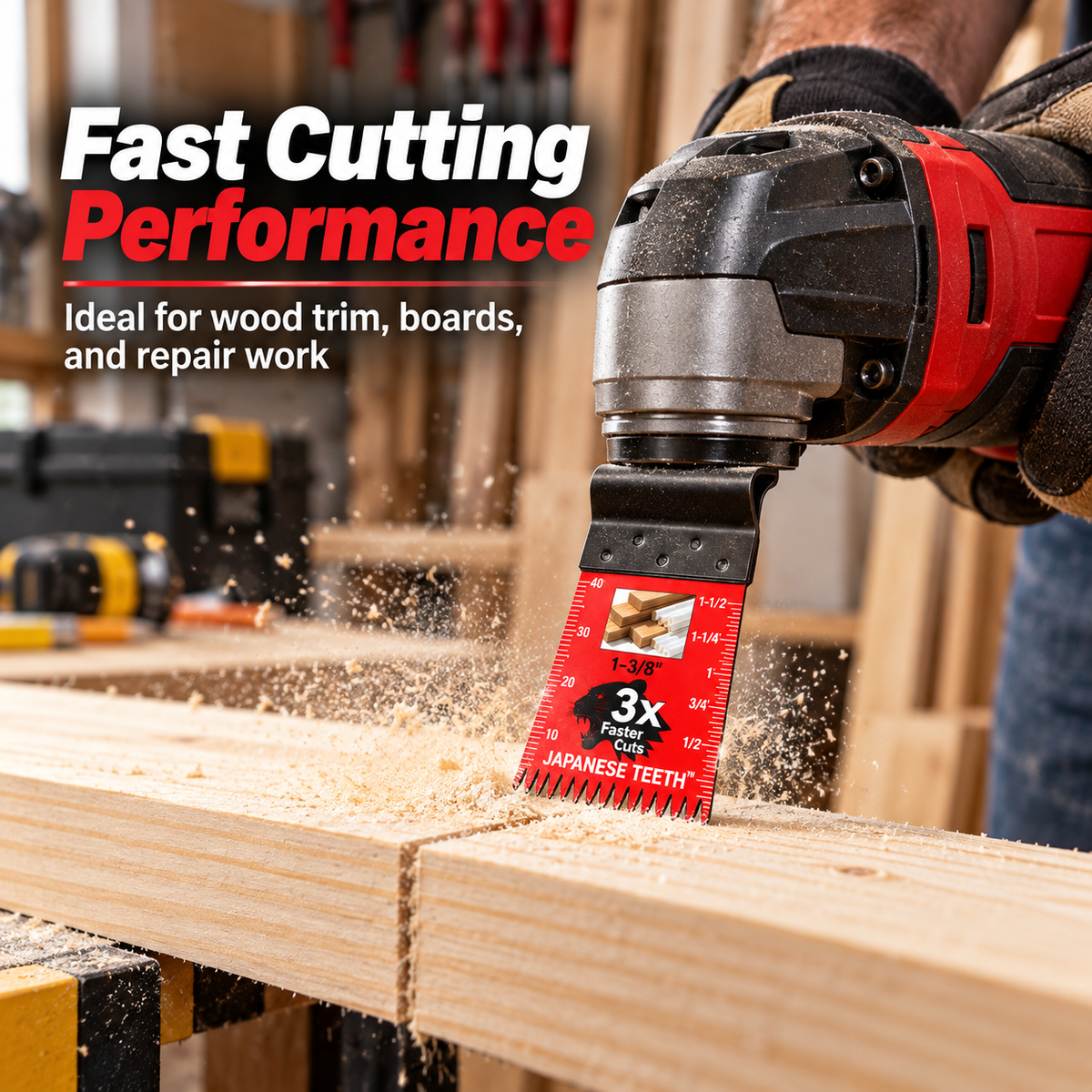 Multifunctional Professional Japanese Teeth Fast Cutting Oscillating Blade, Compatible with Major Tools, Durable Design