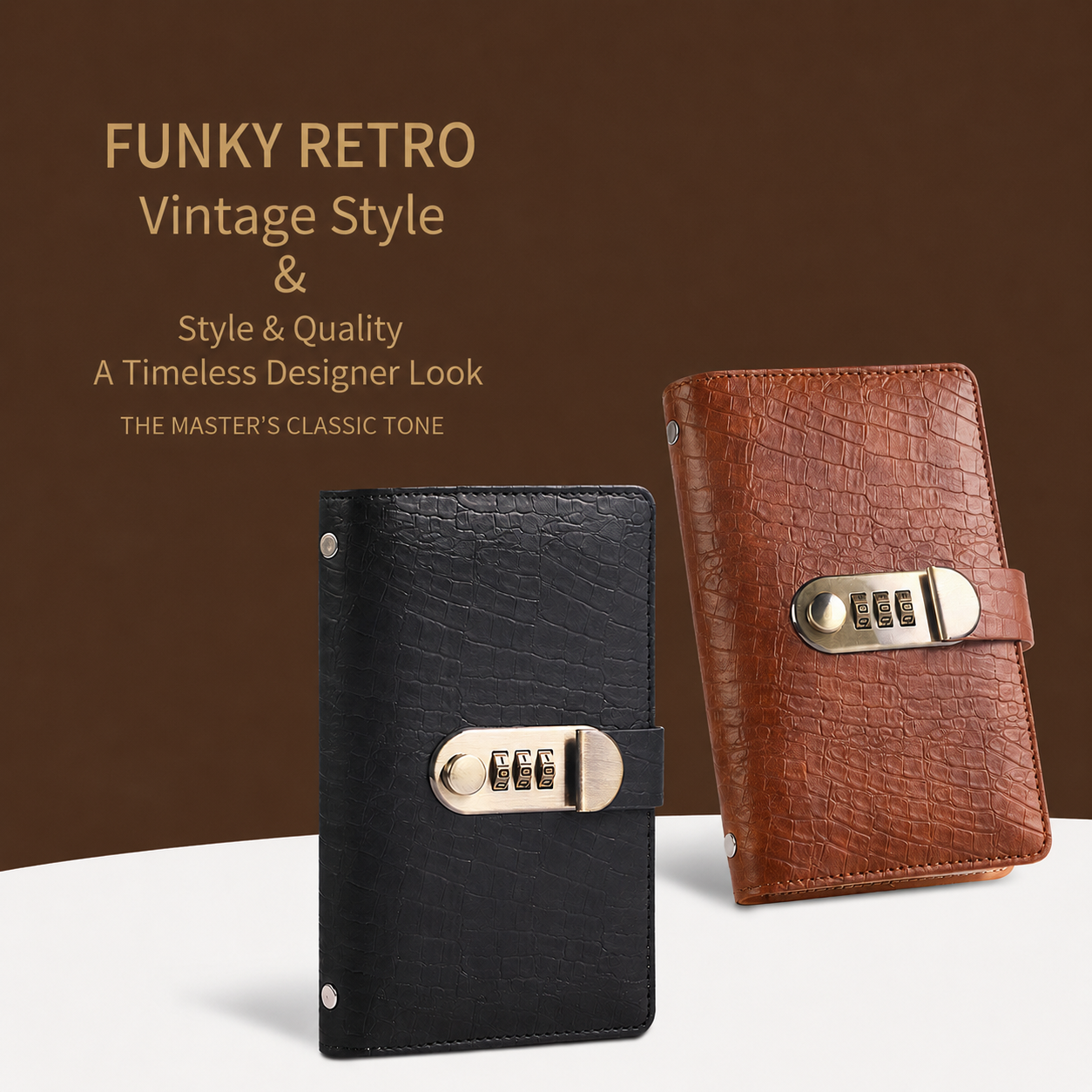 Transparent-Pocket Currency Collectors Album, Top-Grade PU Leather, Password Lock, Durable Material, Secure Protection, Large Capacity Storage