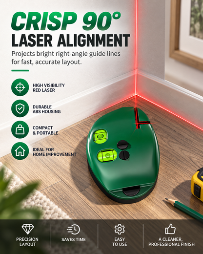 90 Degree Electronic Red Light Scale Red Light Level Green Light Level Self-leveling Parallel Line Parallel Line Suitable for Construction Portable