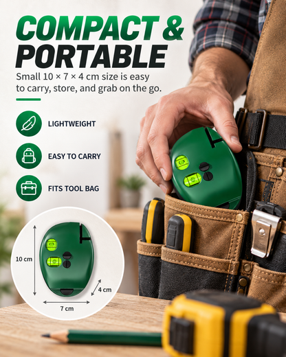 90 Degree Electronic Red Light Scale Red Light Level Green Light Level Self-leveling Parallel Line Parallel Line Suitable for Construction Portable