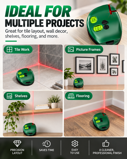 90 Degree Electronic Red Light Scale Red Light Level Green Light Level Self-leveling Parallel Line Parallel Line Suitable for Construction Portable