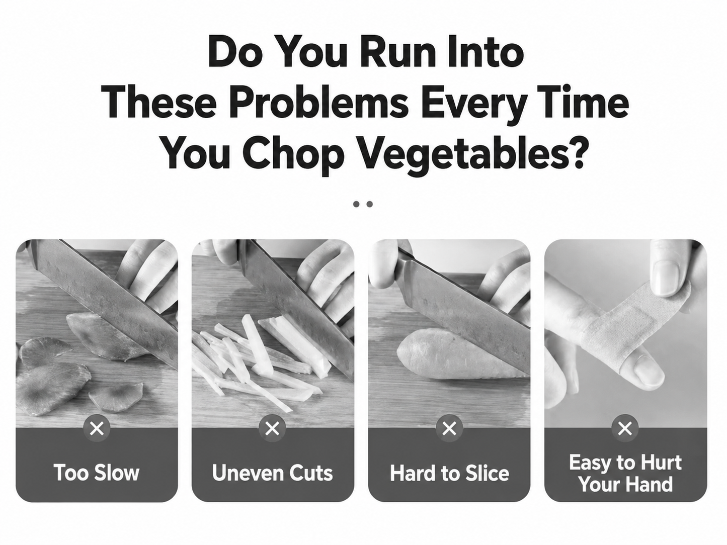 Multi-shaped slicer with adjustable stainless steel blades.