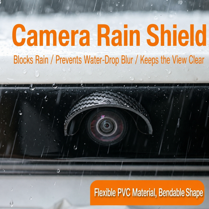 Car Rear‑View Camera Rain Shield, Soft PVC Sun Shade Cover, Waterproof Protector Hood for Reversing Backup Camera, Rain‑Proof Visor Accessory for Car Side & Rear Camera