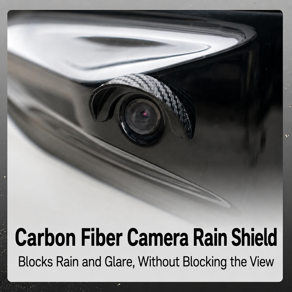 Car Rear‑View Camera Rain Shield, Soft PVC Sun Shade Cover, Waterproof Protector Hood for Reversing Backup Camera, Rain‑Proof Visor Accessory for Car Side & Rear Camera