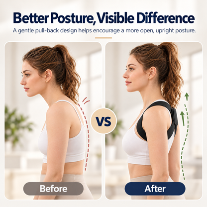Shoulder Straps - Posture Support Straps for Men & Women – Elastic Back Support, Straight Back Support, Use at Home or in Office (S-XXL)