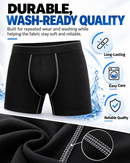 Men's Cotton Boxer Briefs 10-pack Underwear Multi Pack Comfortable Fit Soft Stretch Fabric Breathable