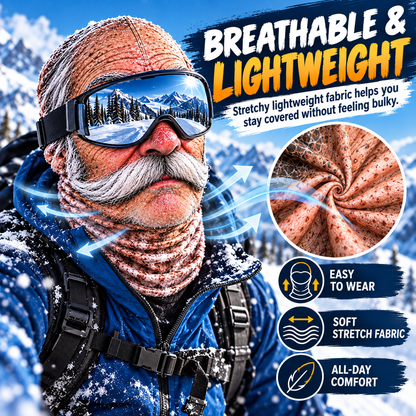 Old Man Ski Winter Face Mask 3D Funny Realistic Face Balaclava Party Gear