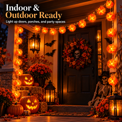 Halloween Sale is LIVE! Get a chance to win a FREE order! This 3m Marigold LED Light creates the perfect Halloween atmosphere for you!