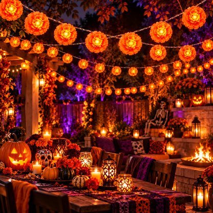 Halloween Sale is LIVE! Get a chance to win a FREE order! This 3m Marigold LED Light creates the perfect Halloween atmosphere for you!