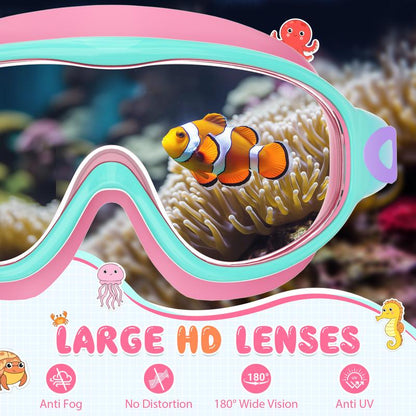 🏊 Kids Swim Goggles  | 💦 Anti-Fog ☀️ UV Protection