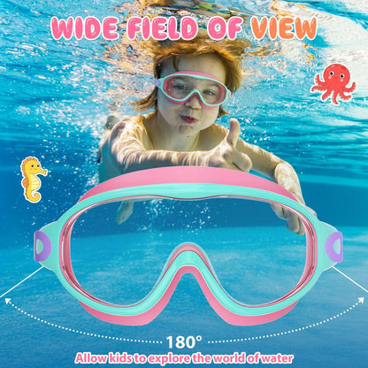 🏊 Kids Swim Goggles  | 💦 Anti-Fog ☀️ UV Protection